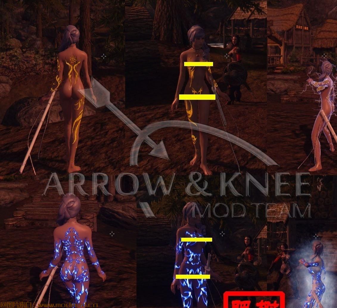 精灵魔纹战甲【中箭组aronchack（树下肥猴）】——CBBE-TBBP—Bod