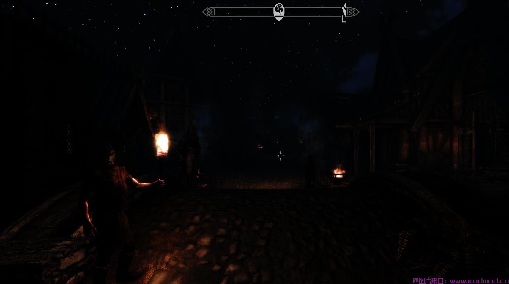 ENB Skyrim SE的香草黑夜
