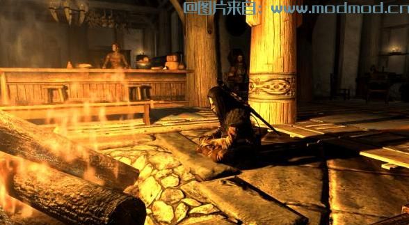 上古卷轴5：天际MOD Simple Actions - The floor is as good a place to sleep as an