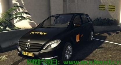 侠盗猎车5「GTA5」游戏MOD 梅赛德斯B级橙色