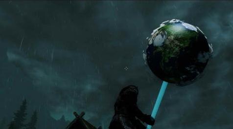 上古卷轴5：天际MOD 【大毒】（低配版推出）分享原创的两把维和双手武器mod，带特效的上帝级别双手锤&mdash;&mdash;地球锤和太阳锤