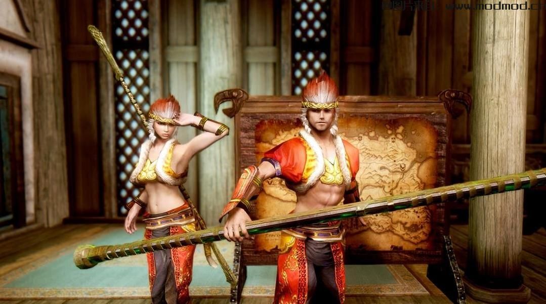 上古卷轴5：天际MOD 无双大蛇孙悟空服装