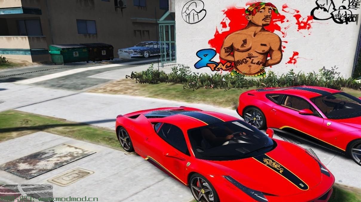 侠盗猎车5「GTA5」游戏MOD 法拉利458