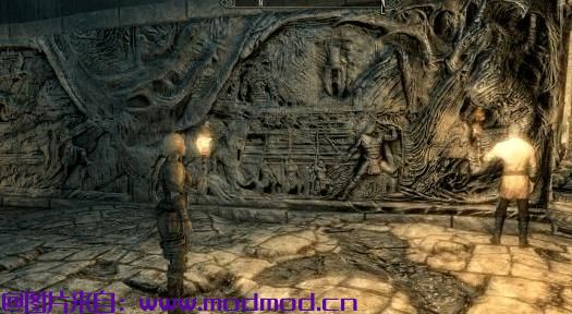 上古卷轴5：重置版MOD 可以使用Serana和Delphine和Esbern在Sky Temple免费保存游戏