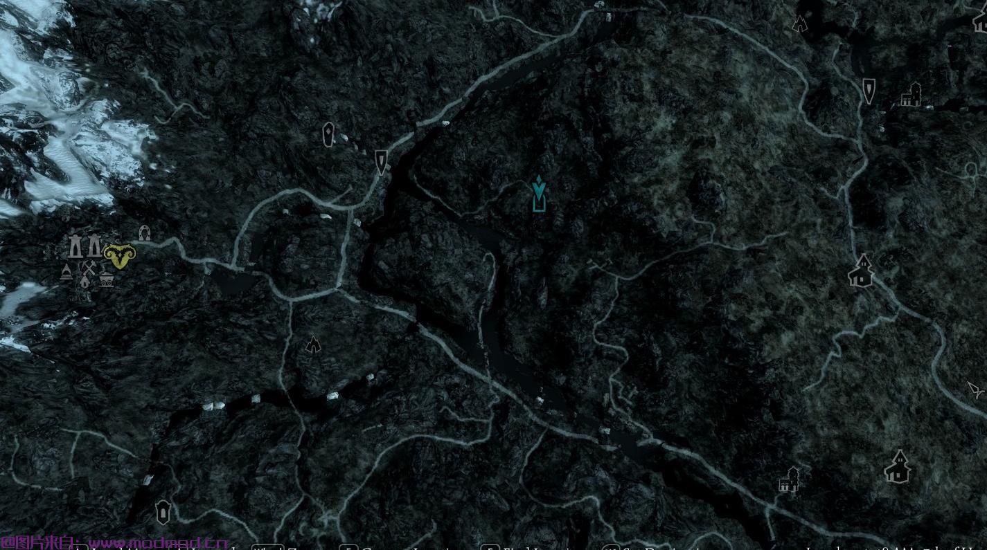 Skyui 5.x的彩色任务和首都地图标记