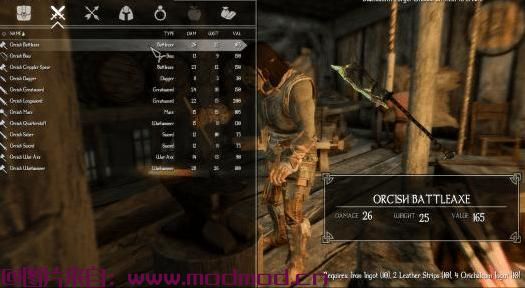 上古卷轴5：重置版MOD 种族护甲和武器史密斯