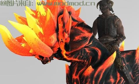 上古卷轴5：天际MOD 汉化  鬼泣4火牛坐骑