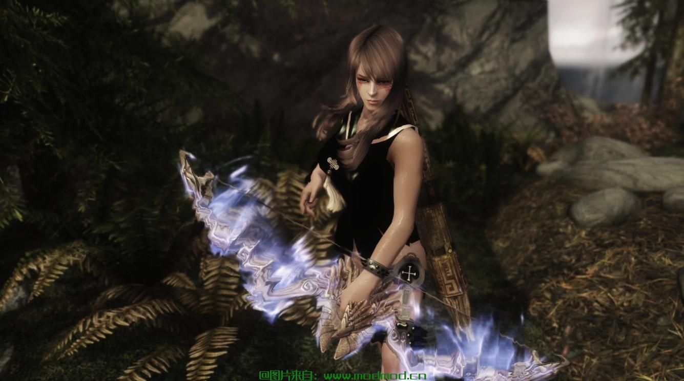 上古卷轴5：天际MOD HDT～TBBP~剑灵Red shadow服装