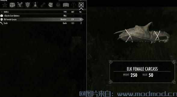 上古卷轴5：天际MOD ［桃花君授权汉化］天生猎人Hunterborn v1.5：真实的狩猎及尸体处理，渣机无压力！还你真正的游牧风格