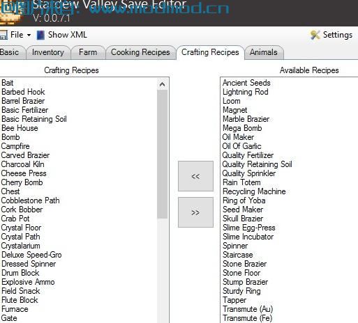 星露谷物语MOD Stardew Valley存档编辑器