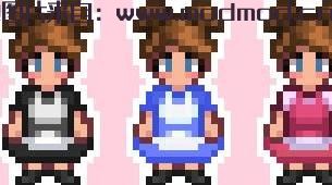 星露谷物语MOD 女仆和爱丽丝梦游仙境服装
