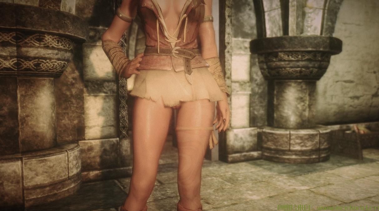 上古卷轴5：天际MOD 巫师2妓女服饰Ves’ Prostitute Outfit (Witcher 2) - UNPB BBP