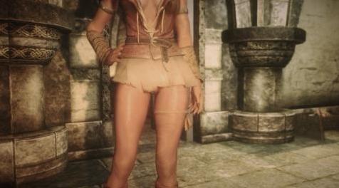 上古卷轴5：天际MOD 巫师2妓女服饰Ves’ Prostitute Outfit (Witcher 2) - UNPB BBP