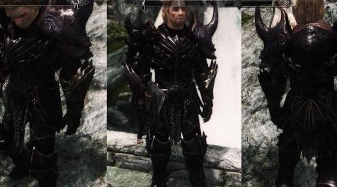 上古卷轴5：天际MOD Black Knight Golem’s Armor - 男性用