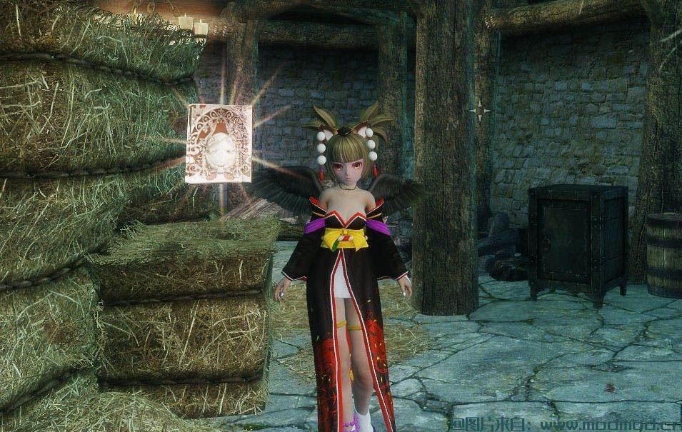 上古卷轴5：天际MOD FOX40发布~天狗女和旅行装