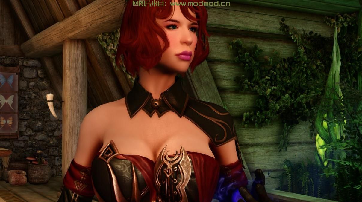上古卷轴5：重置版MOD MoonWitch服装SE Conversion-C  - 物理CBBE HH