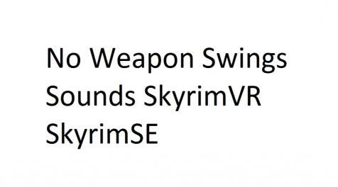 上古卷轴5：重置版MOD 没有武器摇摆声音Skyrim VR Skyrim SE