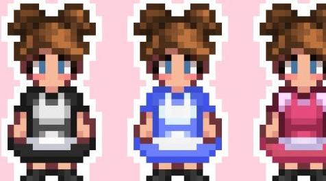 星露谷物语MOD 女仆和爱丽丝梦游仙境服装