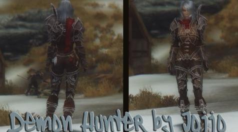 上古卷轴5：天际MOD 新版暗黑3恶魔猎手套Demon Hunter Armor