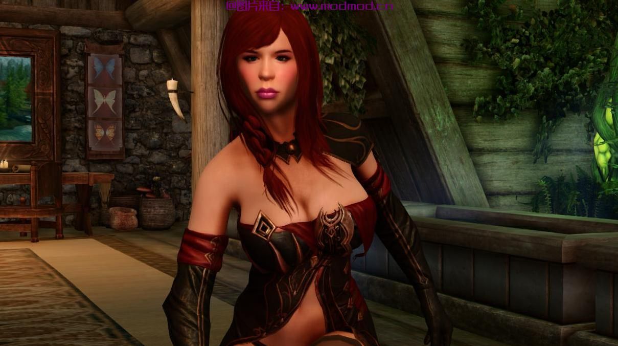 上古卷轴5：重置版MOD MoonWitch服装SE Conversion-C  - 物理CBBE HH
