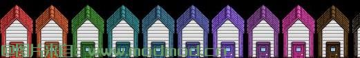 Recolored Buildings - 较小的筒仓 - Alt砖屋 - 彩虹色