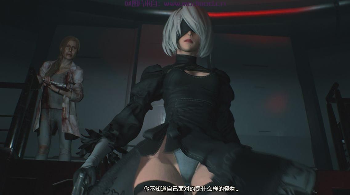 生化危机2：重制版MOD 【尼尔机械纪元】2B替换克莱尔纯黑服装MOD v2.0