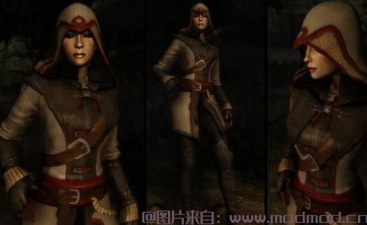 上古卷轴5：天际MOD Imperial Assasin Armor 帝国刺客护甲 高模4K材质