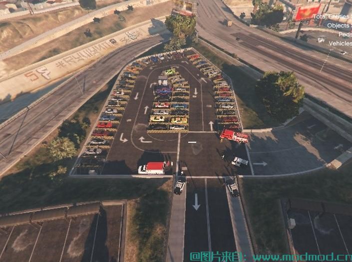 【搬运】侠盗猎车手5「GTA5」游戏MOD：停车场建筑MOD 