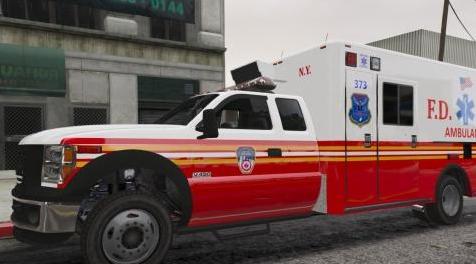 侠盗猎车手系列5「GTA5」 FDNY EMS Haz-Tac 救护车mod免费下载