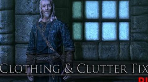 上古卷轴5天际MOD服装和杂物修复（Clothing and Clutter Fixes - Polish Translation ）免费下载