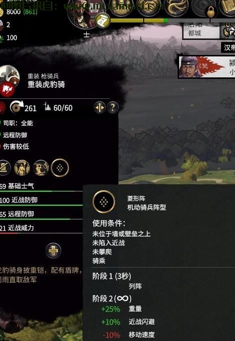 第一回合所有士兵陣形解锁, 只有玩家有效, 所有派系