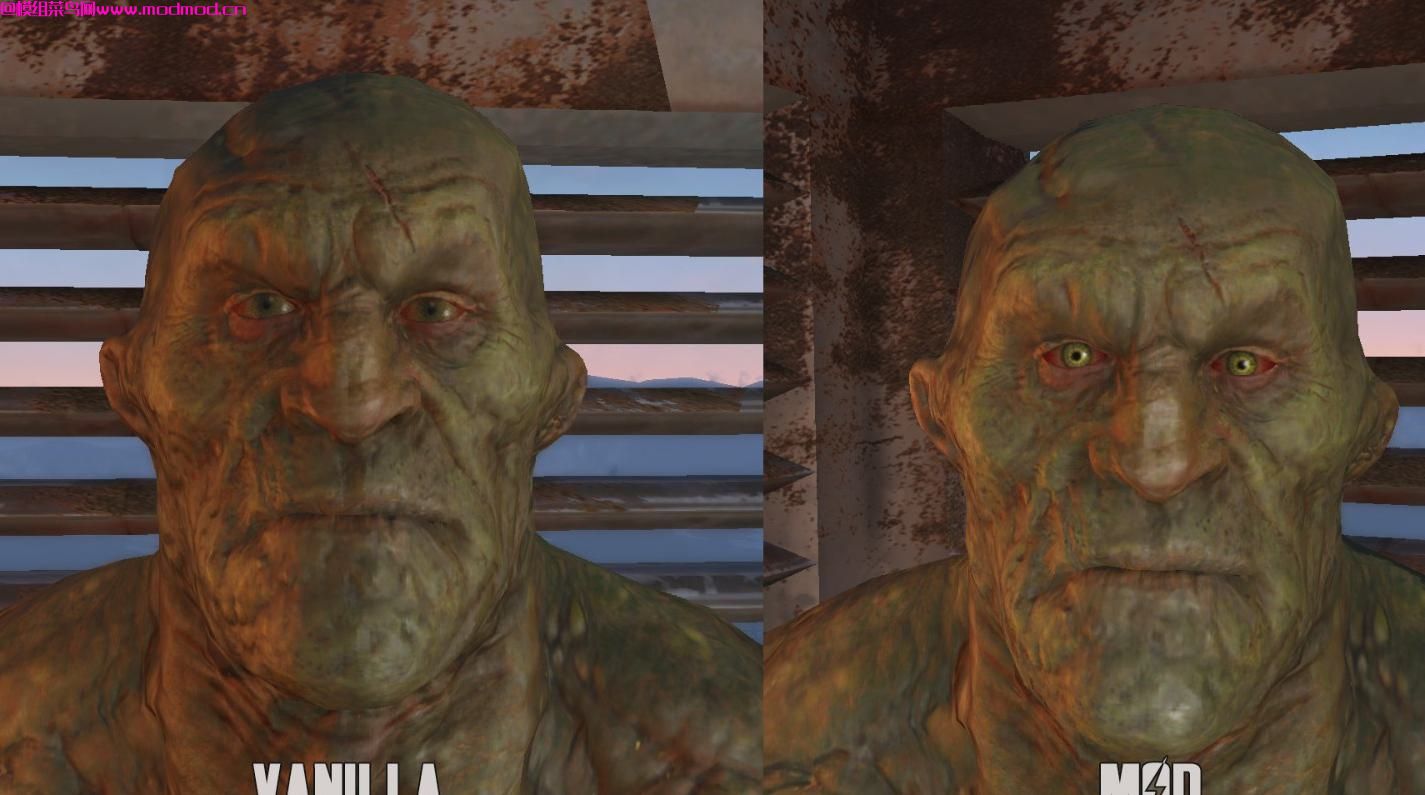 生动的超级突变者的眼睛