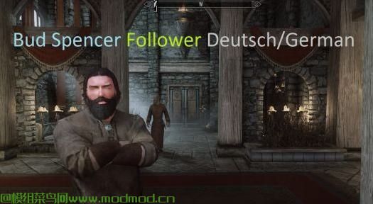 上古卷轴5天际随从建模（Bud Spencer Follower German Deutsch ）MOD网盘免费下载