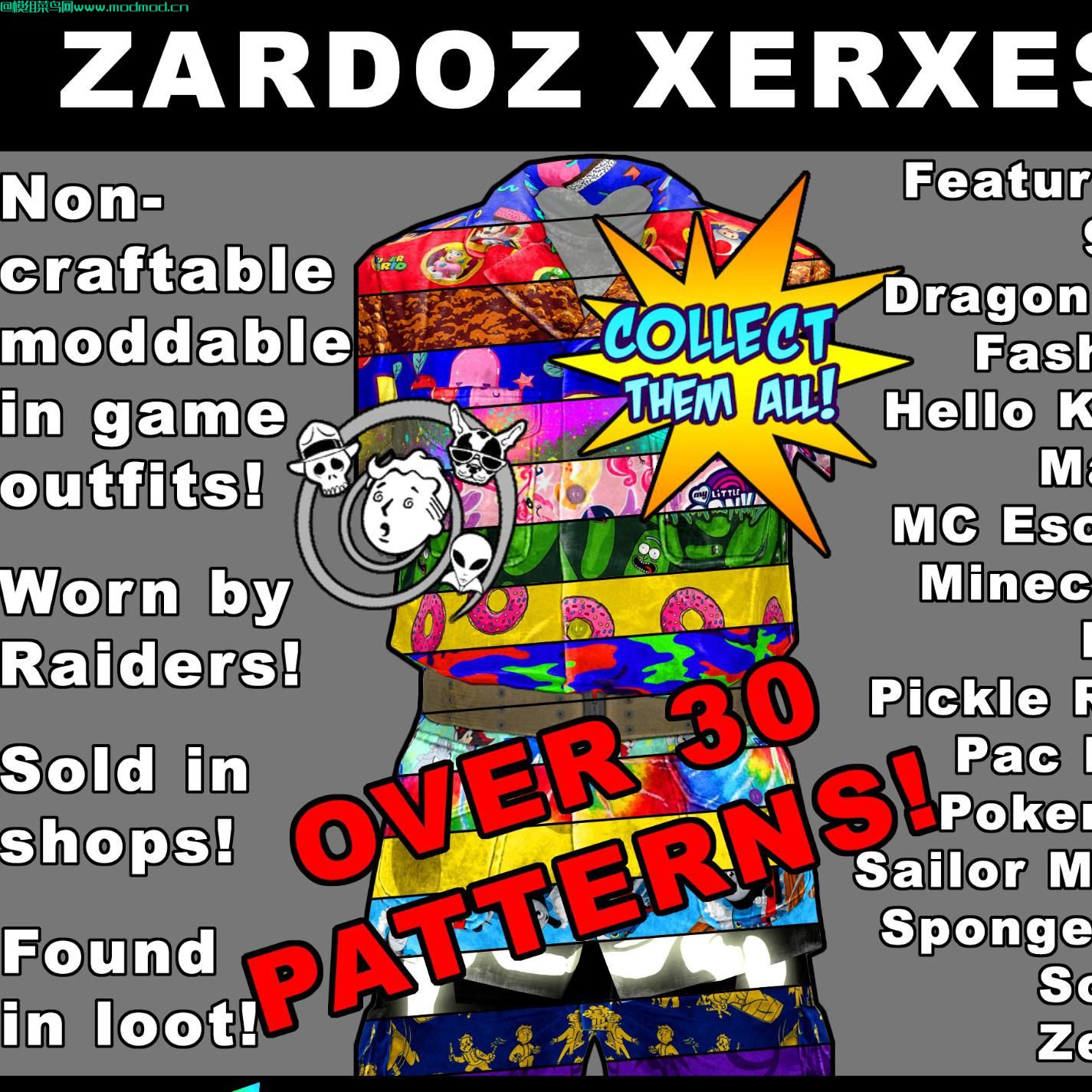 ZX Fun Time Fatigues（服装花色）