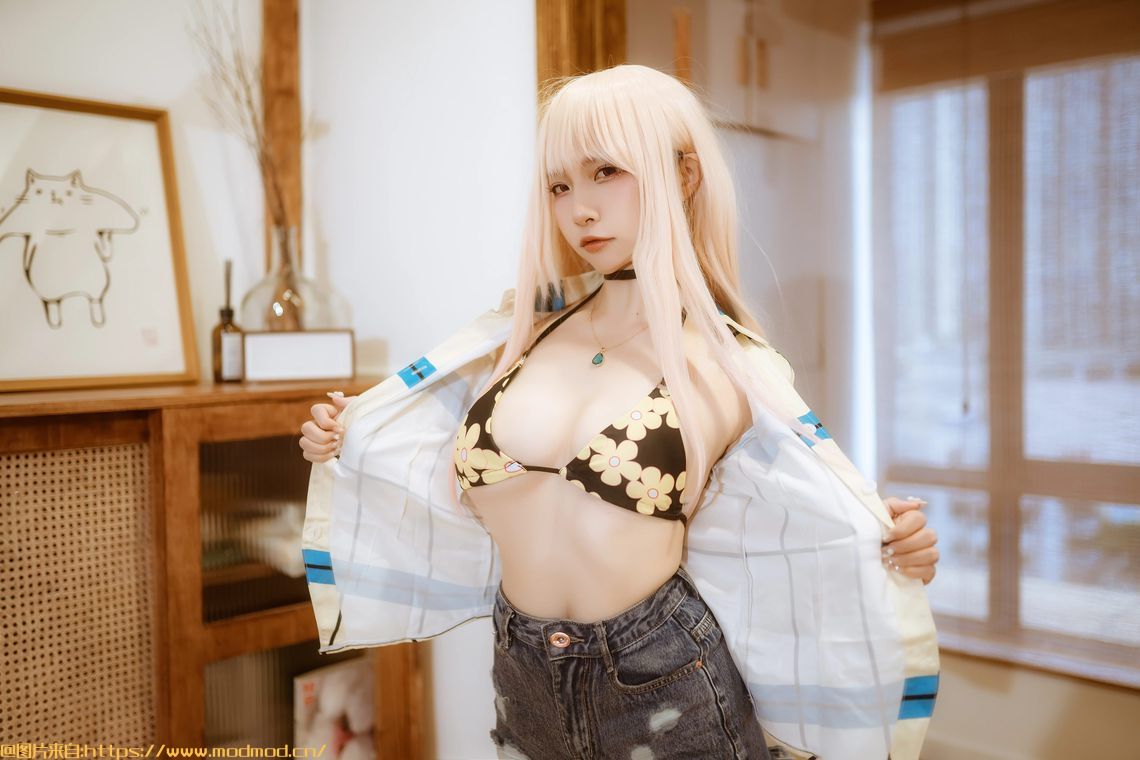 二佐Nisa海梦日常泳装cosplay套图免费网盘下载