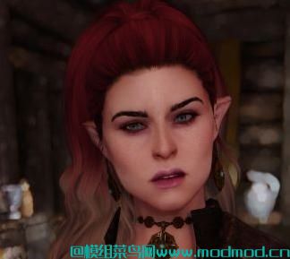 Pervanche - A semi-elf character preset for Racemenu   半精灵角色